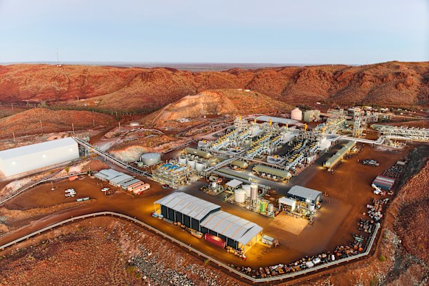 The Wodgina lithium mine and processing plant in WA.