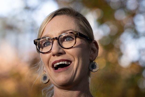 Greens  Leader Larissa Waters in Melbourne at a press conference. Thursday 15th May 2025.