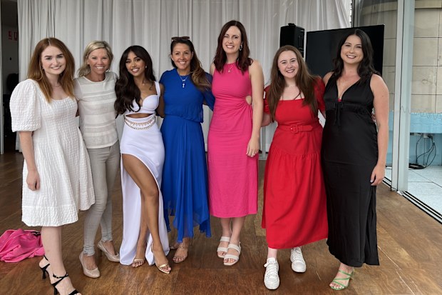 Aine Ryan, Shauna Anderson, Maria Thattil, Kerri Elstub, Kahla Preston, Bronte Gossling and April Glover