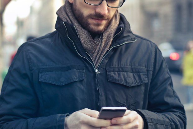 Man on phone