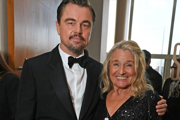LONDON, ENGLAND - FEBRUARY 22: Leonardo DiCaprio and Irmelin Indenbirken, mother of Leonardo DiCaprio, attend the EE BAFTA Film Awards 2026 Champagne Reception at The Royal Festival Hall on February 22, 2026 in London, England. (Photo by Dave Benett/Getty Images for BAFTA)