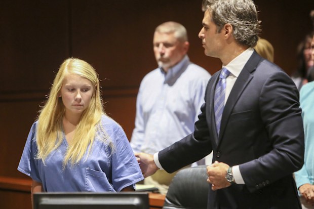 Cheerleader Brooke Skylar Richardson goes on trial for killing newborn daughter