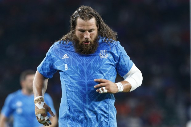 Italy's Martin Castrogiovanni during the 2015 Rugby World Cup.