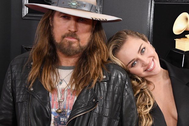 Billy Ray Cyrus, Miley Cyrus, Grammy Awards, Staples Center, 2019, Los Angeles, California