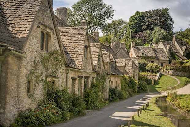 Arlington Row in Bibury, Cotswolds, England