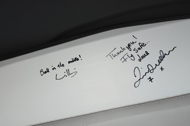 Prince William, Prince of Wales and  David Beckham's signatures