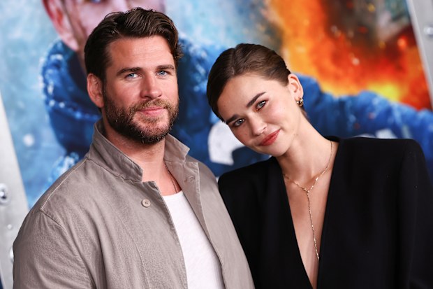 Liam Hemsworth and Gabriella Brooks at the Extraction 2 New York premiere at Jazz at Lincoln Center on June 12, 2023 in New York City. 