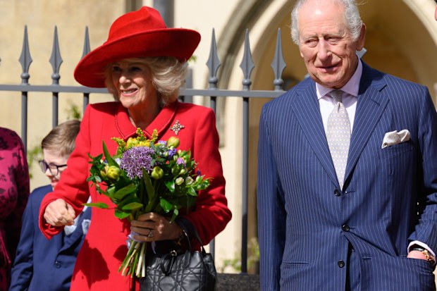 King Charles III and Queen Camilla Easter Service.