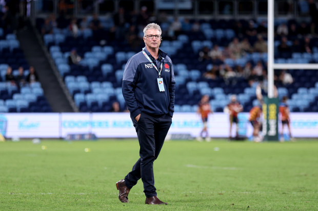 Waratahs coach Darren Coleman at Allianz Stadium.