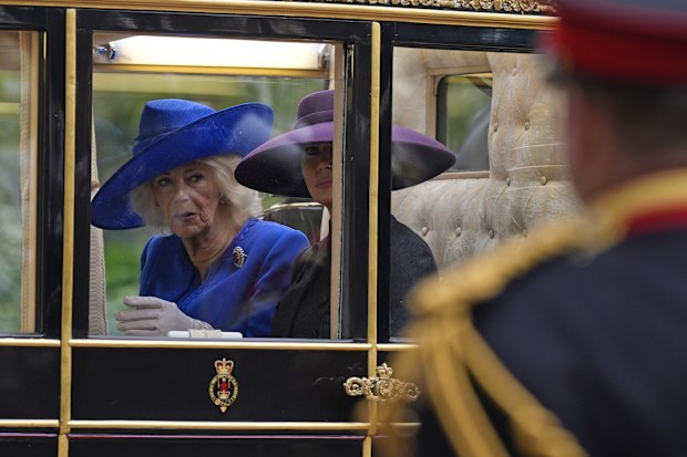 Queen Camilla and  Melania Trump