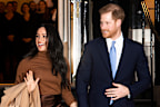 epa08110541 Britain's Prince Harry (R) and his wife Meghan visit Canada House in London, Britain, 07 January 2020. Canada House houses the offices of the High Commission of Canada in the United Kingdom. Duke and Duchess of Sussex wanted to express their thanks to the high commissioner for the 'warm hospitality' and help they received during their six-week sabbatical.  EPA/FACUNDO ARRIZABALAGA