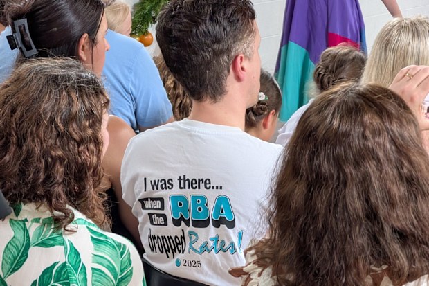 T-shirt that says: "I was there when the RBA dropped interest rates! 2025".