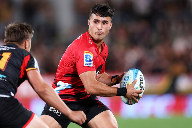 Taha Kemara has stepped up for the Crusaders in Richie Mo'unga's absence.