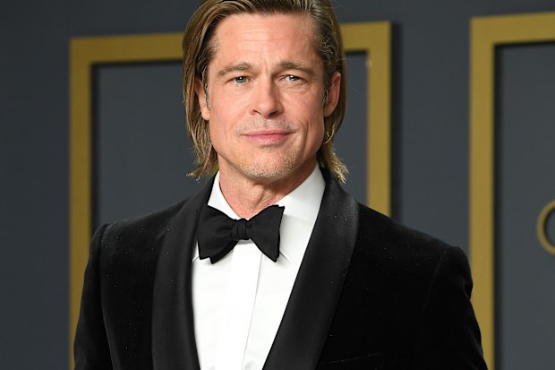 Brad Pitt poses at the 92nd Annual Academy Awards at Hollywood and Highland on February 09, 2020 in Hollywood, California. 