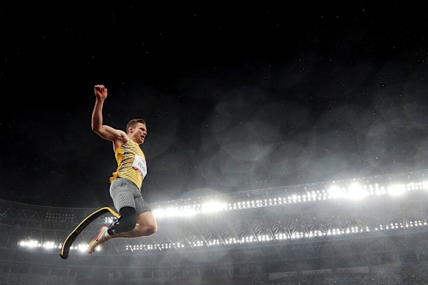 Markus Rehm of Germany during the Tokyo 2020 Paralympic Games.