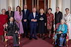 King Charles, Queen Camilla, Prince William and Catherine, the Prince and Princess of Wales, the Duke and Duchess of Edinburgh, the Princess Royal, the Duke and Duchess of Gloucester, the Duke of Kent and Princess Alexandra at Buckingham Palace celebrating Queen Elizabeth II's centenary on April 21, 2026.