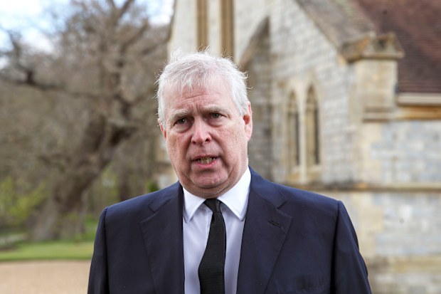 FILE - In this Sunday, April 11, 2021, file photo, Britain's Prince Andrew speaks. during a television interview at the Royal Chapel of All Saints at Royal Lodge, Windsor, England, Sunday, April 11, 2021. A lawsuit by an American who claims Prince Andrew sexually abused her when she was 17 might have to be thrown out because she no longer lives in the U.S., lawyers for the Prince said in a court filing Tuesday, Dec. 28, 2021. (Steve Parsons/Pool Photo via AP, File)
