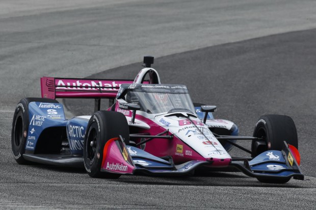 David Malukas tested with Meyer Shank Racing at the Milwaukee Mile.