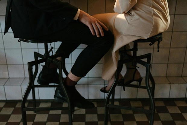Pexels couple flirting stock image