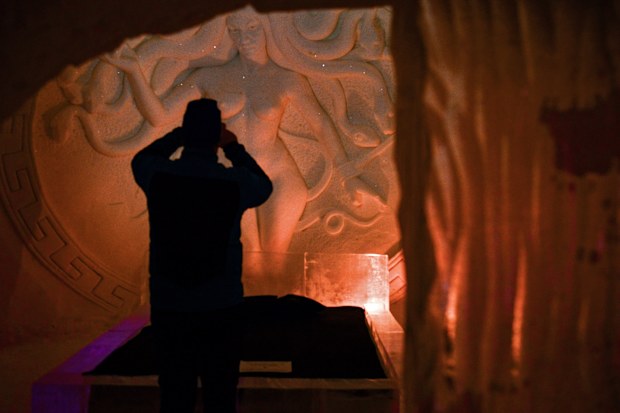 The ice hotel is attracting plenty of show fans. (AAP)