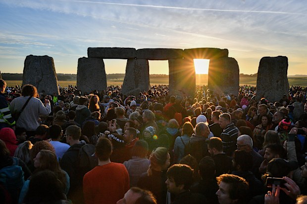 people celebrating the dawn of the longest day in the UK (Ben Birchall/PA Wire).