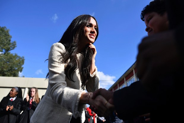 Meghan at Robert Clack Upper School in Essex