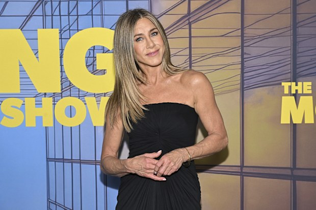 Jennifer Aniston attends the Apple TV+ premiere of "The Morning Show" Season 4 at The Museum of Modern Art on Tuesday, Sept. 9, 2025, in New York. 