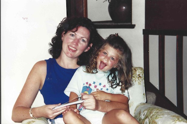 Lesley Thomas hangs out with her niece Jessica. Photo with kind permission of Joseph O'Keefe