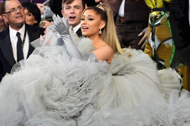 Ariana Grande during the 62nd Annual GRAMMY Awards at STAPLES Center on January 26, 2020 in Los Angeles, California. 
