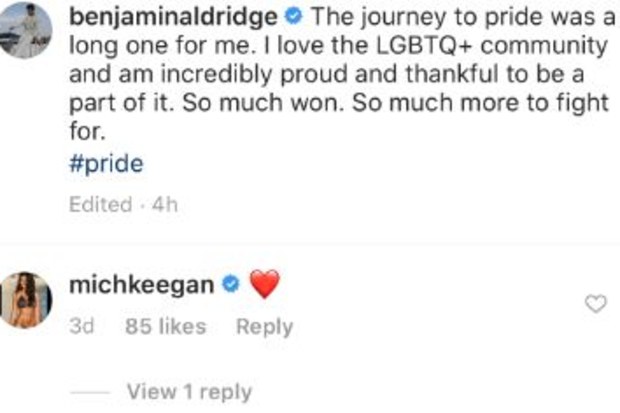 Ben Aldridge, Fleabag, comes out, gay, Instagram post