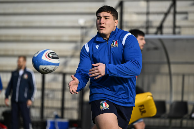 Luca Rizzoli of Italy during an Italy training session.