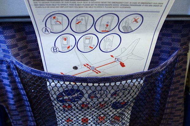 Plane safety card 