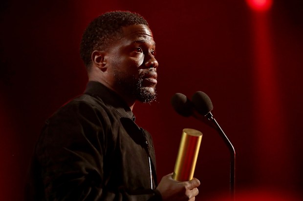 Kevin Hart on stage during the People's Choice Awards