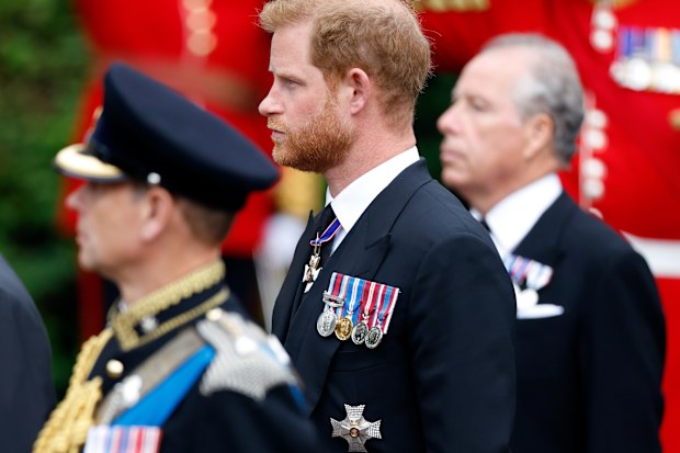prince harry queen funeral
