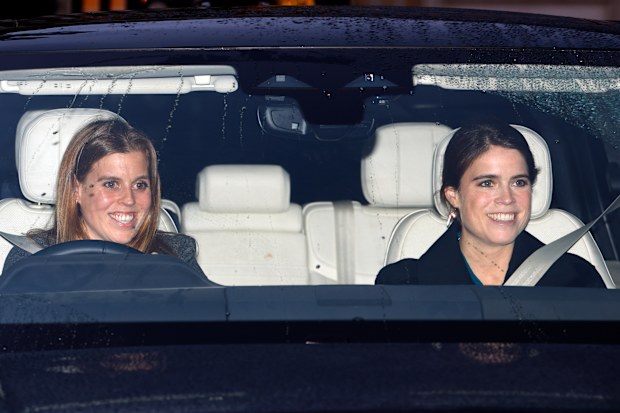Princess Beatrice and Princess Eugenie attend Christmas Lunch for members of the Royal Family at Buckingham Palace on December 16, 2025.