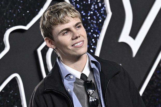 The Kid Laroi arrives at the MTV Video Music Awards on Wednesday, September 11, 2024, at UBS Arena in Elmont, N.Y