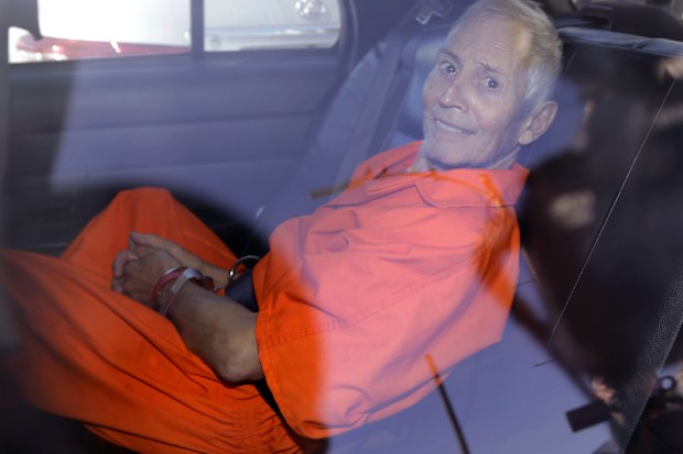 Robert Durst is transported from Orleans Parish Criminal District Court to the Orleans Parish Prison after his arraignment in New Orleans,  2015