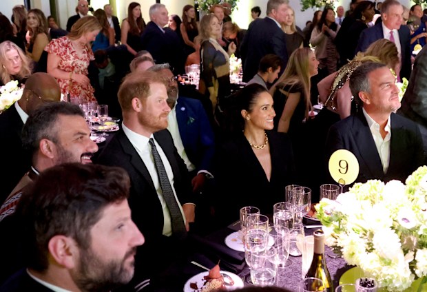 Prince Harry and Meghan Markle accept Humanitarians of the Year award at  World Mental Health Day Gala, reveal fears for children Archie and Lilibet  | Nine.com.au
