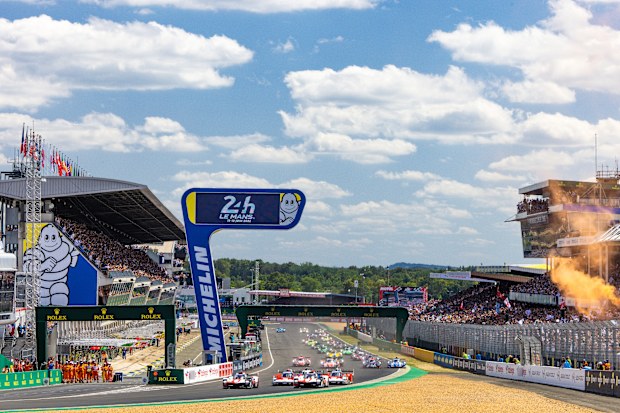 The start of the 2022 24 Hours of Le Mans.
