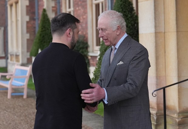 King Charles III and Volodymyr Zelenskyy
