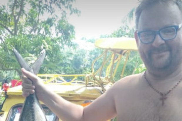 Sydney man Warrick Alston is stuck in the Philippines.