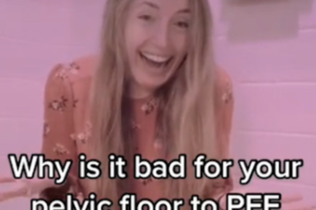 US physical therapist Kelly Peterson on pelvic floor health in the shower.