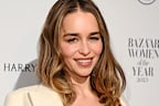 LONDON, ENGLAND - NOVEMBER 07: Emilia Clarke arrives at the Harper's Bazaar Women Of The Year Awards 2023 at The Ballroom of Claridges on November 07, 2023 in London, England. (Photo by Jeff Spicer/Getty Images)