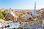 Park Guell in Barcelona, Spain.