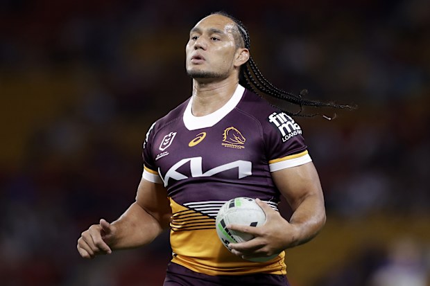 Martin Taupau of the Broncos.