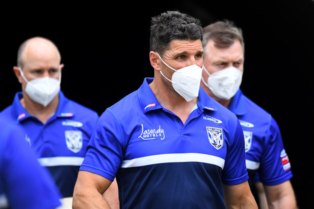 Bulldogs coach Trent Barrett.