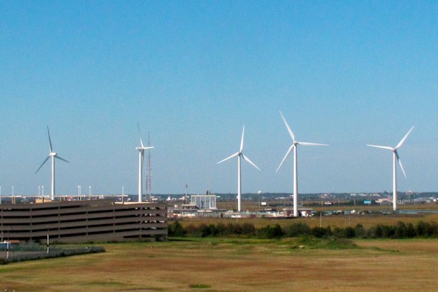 Wind power is a form of clean energy, like solar. (AP Photo/Wayne Parry)