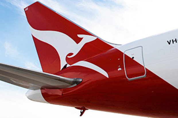 Qantas jet tail (AAP)
