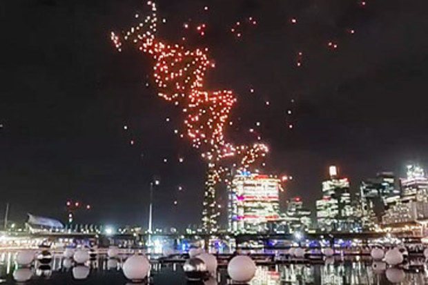 Vivid Sydney 2026 Star-Bound drone show (Nine)