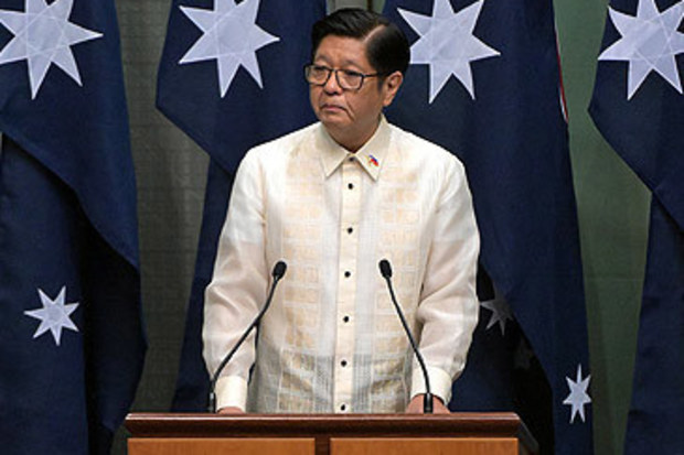 Philippines President Ferdinand Marcos Jr in Parliament of Australia (Getty)